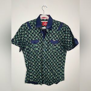 Men’s Paisley Button Down
